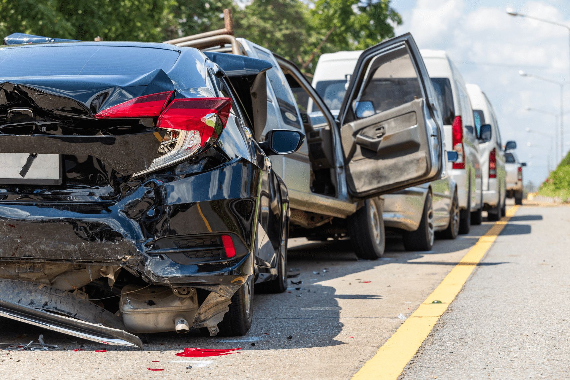 Chain Reaction Multiple Car Accident Injury in Dallas TX