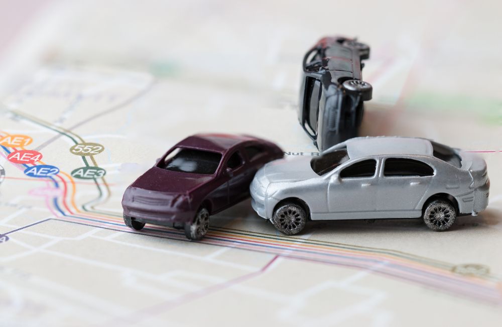 Model of a 3 car accident